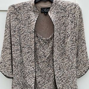 2x Alex Evenings semi- formal jacket with tank